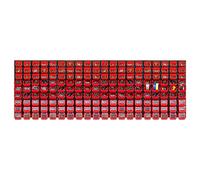 KADAX Lot de 180 Grande étagère murale à outils, système de stockage 232 x 78 cm, en plastique robuste, système modulaire résistant aux UV, plaques murales extensibles, étagère (rouge, v2)