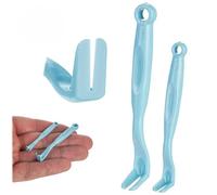 KADAX Lot de 2 crochets à tiques pour chiens, chats, chevaux et humains, pince à tiques en plastique, tire-tiques, pince à tiques, tournevis