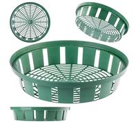 KADAX Lot de 2 pots de culture pour bulbes de fleurs, bacs de culture en plastique pour légumes, pots de culture pour bulbes de printemps en 2 formes (30 cm rond, set de 10 pièces)