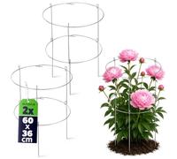 KADAX Lot de 2 Support de Jardin en Acier revêtu par pulvérisation - Support pour Plantes - Support pour Plantes - Support de Plantes - Support pour Plantes - Support pour Jardin - 2 : Hauteur : 60