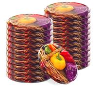 KADAX Lot de 20 couvercles à visser - Diamètre : 82 mm - En métal - Avec 6 dents d'encliquetage - Idéaux comme panier à légumes