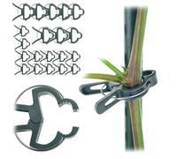 KADAX Lot de 20 pinces à plantes pour tomates, concombres, roses et autres plantes grimpantes - Petit tuteur pour plantes grimpantes - Vert