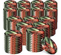 KADAX Lot de 200 couvercles à visser En métal Avec 6 dents d'encliquetage Idéaux pour les bocaux à conserve Motif légumes