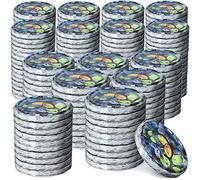 KADAX Lot de 200 couvercles à visser En métal Avec 6 dents d'encliquetage Idéaux pour les bocaux à conserve Motif prunes