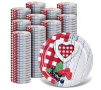 KADAX Lot de 200 couvercles à visser fi82 mm x 200 pièces, en métal, avec 6 dents d'encliquetage, pour bocaux à conserve (rustiques)