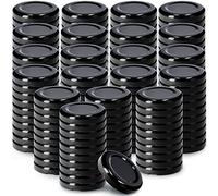 KADAX Lot de 200 couvercles Twist-Off Ø43 mm - Couvercles de Rechange en métal pour bocaux 40ml & Mini bocaux - Fermeture hermétique pour confitures, Miel & épices