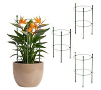 KADAX Lot de 3 tuteurs pour plantes grimpantes en acier - 30 cm - Support pour plantes grimpantes dans le jardin ou pot de fleurs - Tour pour tomates