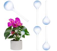 KADAX Lot de 4 boules d'arrosage pour plantes - 400 ml - Arrosage automatique des plantes - Aide d'arrosage pour plantes d'intérieur - Distributeur d'eau en plastique (bleu)