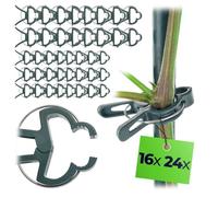 KADAX Lot de 40 clips pour plantes (4 x 3,5 cm + 6 x 5 cm), clips pour plantes grimpantes, tuteur de tomates, pinces à plantes, pinces pour jardin et serre