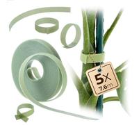 KADAX Lot de 5 bandes pour plantes - 12 mm x 7,6 m - Pour fixer tomates, fleurs et tuteurs dans le jardin