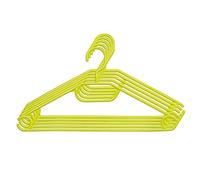 KADAX Lot de 5 Cintres en Plastique, Crochet Rotatif à 360 °, épaules crantées, Barre de Pantalon, Gain de Place, antidérapant, cintres pour Chemise, Pantalon, Jupe, Cintre pour Veste (Vert)
