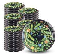 KADAX Lot de 50 couvercles à vis Twist-Off Ø82 mm - couvercles de rechange en métal pour bocaux 235-900ml pour conserves, confitures & cornichons, fermeture hermétique