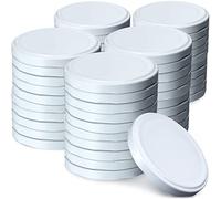 KADAX Lot de 50 couvercles Twist-Off Ø66 mm - Couvercles de Rechange en métal pour bocaux 200-350ml - Fermeture hermétique pour confitures, Miel & épices