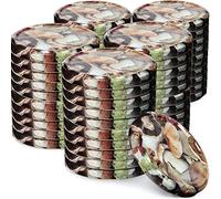 KADAX Lot de 50 couvercles Twist-Off Ø66 mm - Couvercles de Rechange en métal pour bocaux 200-350ml - Fermeture hermétique pour confitures, Miel & épices