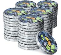 KADAX Lot de 50 couvercles Twist-Off Ø66 mm - Couvercles de rechange en métal pour bocaux 200-350ml - Fermeture hermétique pour confitures, miel & épices