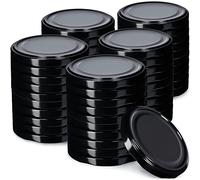 KADAX Lot de 50 couvercles Twist-Off Ø66 mm - Couvercles de Rechange en métal pour bocaux 200-350ml - Fermeture hermétique pour confitures, Miel & épices