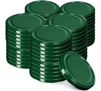 KADAX Lot de 50 couvercles Twist-Off Ø89 mm - Couvercles de Rechange en métal pour bocaux 1,7L - Fermeture hermétique pour conserves & Fermentation