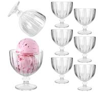 KADAX Lot de 6 coupes à glace, en verre, 390 ml, verres à dessert, bols à glace, bols à dessert, bols à glace, bols à dessert, bols à glace, bols à glace, bols à dessert, passent au lave-vaisselle