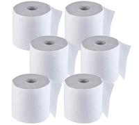 KADAX Lot de 6 rouleaux de papier essuie-tout 2 plis 100% cellulose gaufré pour le nettoyage, le papier toilette, le ménage, blanc