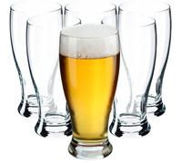 KADAX Lot de 6 verres à bière de 565 ml - Passe au lave-vaisselle - Corde à bière résistante avec base stable - 6 x 565 ml