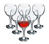 KADAX Lot de 6 Verres à Vin Élégants - Qualité Supérieure - Lave-Vaisselle - Pour Vin Rouge, Blanc et Champagne (6 x 210 ml)