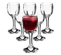 KADAX Lot de 6 verres à vin, lavables au lave-vaisselle, de qualité supérieure et élégants pour vin rouge et blanc, champagne et liqueur (6 x 55 ml)