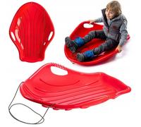 KADAX Poporutscher 94x69x19cm Bob Traîneau pour Enfants et Adultes Rouge