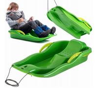 KADAX Luge en plastique, Avec freins, Luge pour enfants en plastique Vert