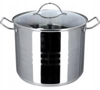 KADAX Marmite "Sveg", marmite haute avec couvercle en acier inoxydable, marmite universelle, marmite à légumes, argent, 11L
