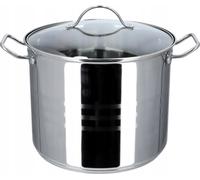 KADAX Marmite "Sveg", marmite haute avec couvercle en acier inoxydable, marmite universelle, marmite à légumes, argent, 13.5L