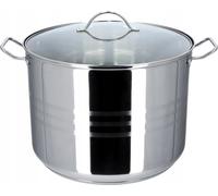KADAX Marmite "Sveg", marmite haute avec couvercle en acier inoxydable, marmite universelle, marmite à légumes, argent, 18L