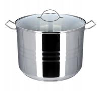 KADAX Marmite "Sveg", marmite haute avec couvercle en acier inoxydable, marmite universelle, marmite à légumes, argent, 16L