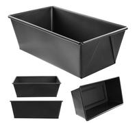 KADAX Moule à gâteau rectangulaire en acier antiadhésif, moule à gâteau rectangulaire en acier pour gâteau, pain grillé, cheesecake, brownie, moule à cake, répartition de la chaleur, facile