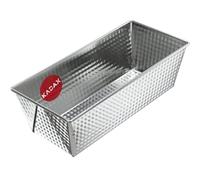 KADAX Moule à Gâteau Rectangulaire en Tôle Étamée, Idéal pour Brioche, Brownie, Cake aux Fruits Confits, Pain de Viande et Terrine (25.5 x 12 cm, Argent)