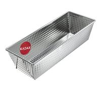 KADAX Moule à Gâteau Rectangulaire en Tôle Étamée, Idéal pour Brioche, Brownie, Cake aux Fruits Confits, Pain de Viande et Terrine (30.5 x 12 cm, Argent)