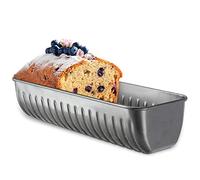 KADAX Moule à gâteau royal, 31 x 7,5 x 12 cm, moule à biscottes en tôle avec couche antiadhésive, gâteau de pavot, pain, tarte, facile d'entretien (demi-ronde)