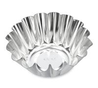 KADAX Moule à gugelhupf, moule à gâteau en tôle d'acier galvanisée, moule à gâteau ondulé haut, moule à gâteau mélangeur pour crêpes et gâteaux au chocolat, moule à couronne (15,5 cm, argenté)