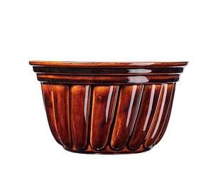 KADAX Moule à Kouglof en Grès, Moule à Gâteau Rond pour Savarin, Kougelhopf et Pudding, Parfait pour les Gâteaux Traditionnels Alsaciens (27 cm)