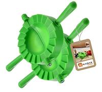 KADAX Moule à pâte rouge et vert pour raviolis et raviolis - Pierogi Maker, emporte-pièces pour boulettes, presse-pâte manuel, machine à dumpling Maker (vert 2 pièces)