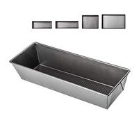 KADAX Moule à Pâtisserie Rectangulaire, Moule avec revêtement anti-adhésif, Moule à Gâteau en Acier, Moule à Pain, Gâteaux, Toasts, Cheesecake (35 x 11,5 x 7,5 cm)