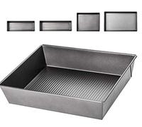 KADAX Moule à Pâtisserie Rectangulaire, Moule avec revêtement anti-adhésif, Moule à Gâteau en Acier, Moule à Pain, Gâteaux, Toasts, Cheesecake (27,5 x 22,5 x 6 cm)