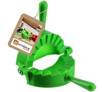 KADAX Moule à raviolis - Rouge et vert - Pour raviolis, pierogi, boulettes - Presse à pâte manuelle - Vert - 1 pièce