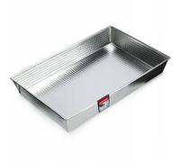 KADAX moule rectangulaire "Imperia", Moules à gâteaux, moule à manqué, répartition de la chaleur, 40 cm, argent