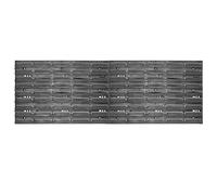 KADAX Mur à outils, étagère PP multifonctionnelle, systèmes de stockage mural, boîtes de rangement et supports (116 x 39 cm)