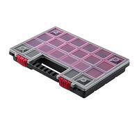 KADAX Organisateur, boîte à outils en plastique avec couvercle transparent, rangement pour petites pièces de différentes tailles, boîte de rangement (34 x 25 cm)