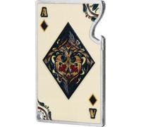 KADAX ouvre-bouteille "Banon", décapsuleur, design carte à jouer, ouvre-bière en acier, carreau, crème, 8 cm