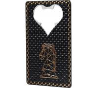 KADAX ouvre-bouteilles "Gars", décapsuleur, ouvreur à une main, ouvre-bière en métal, Springer, noir, 8 cm