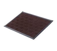 KADAX Paillasson en caoutchouc lavable pour intérieur et extérieur - 60 x 40 cm - Marron