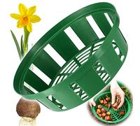 KADAX Panier à plantes pour bulbes, panier de culture en plastique, bac de culture pour plantes potagères, panier à bulbes en 2 formes pour floraison printanière (23 cm, rond, 1 pièce)