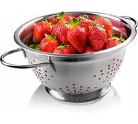 KADAX passoire à pâtes en acier inoxydable "Busca", passoire, passoire de cuisine, passoire à salade, 23 cm, argent